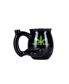 Кружка-Бонг Керамическая WAKE&BAKE NHCP001 BLACK