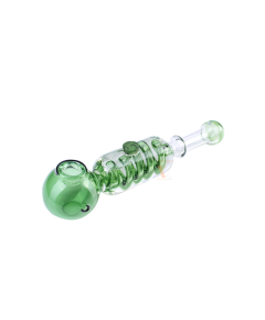 GLASS PIPE WITH WATER SY-10 GREEN