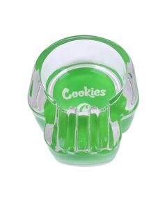 Пепельница Стеклянная Череп JL-D0086 COOKIES BRIGHT GREEN