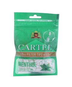 Фильтры Для Самокруток CARTEL SLIM MENTHOL 120 шт