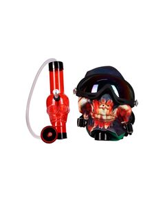 Бонг GAS MASK HIN0031 BODY SKULL RED