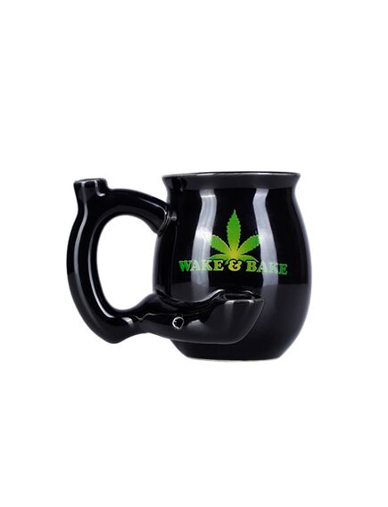 Кружка-Бонг Керамическая WAKE&BAKE NHCP001 BLACK