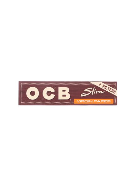 Бумага Сигаретная OCB KING SIZE SLIM VIRGIN UNBLEACHED + TIPS 32л+32ф