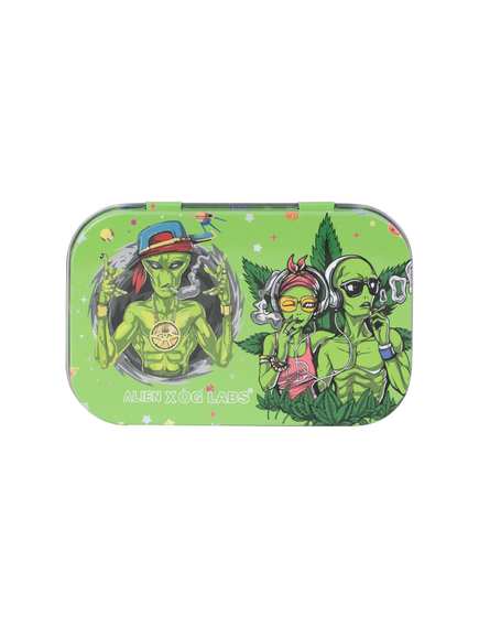 Контейнер Металлический ALIEN X OG YH093-OG GREEN AUDIO SMOKE