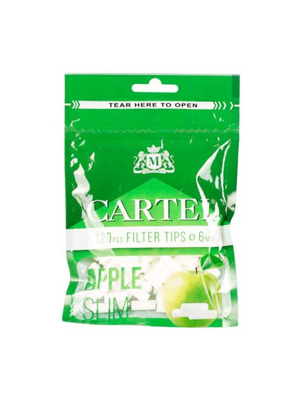 Фильтры Для Самокруток CARTEL SLIM APPLE 120 шт