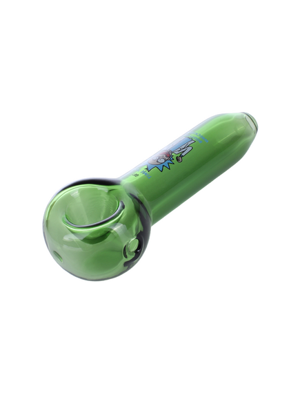 GLASS PIPE GP02 RICK AND MORTY GREEN RIGGITY