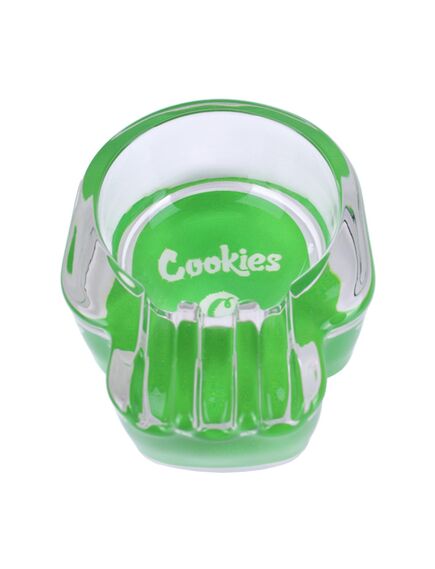 Пепельница Стеклянная Череп JL-D0086 COOKIES BRIGHT GREEN