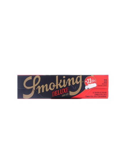 Бумага Сигаретная SMOKING KING SIZE DELUXE & FILTER TIPS 33л+33ф