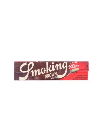 Бумага Сигаретная SMOKING KING SIZE DELUXE BROWN & FILTER TIPS 33л+33ф