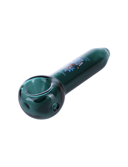 GLASS PIPE GP02 RICK AND MORTY DARK GREEN