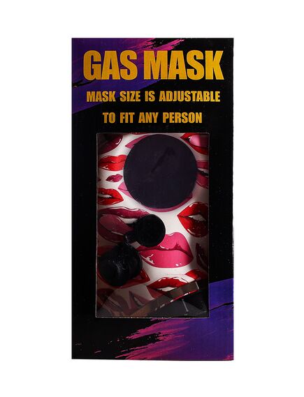 Бонг GAS MASK HIN0009 LIPS | RED SKULL