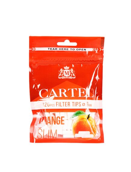 Фильтры Для Самокруток CARTEL SLIM ORANGE 120 шт