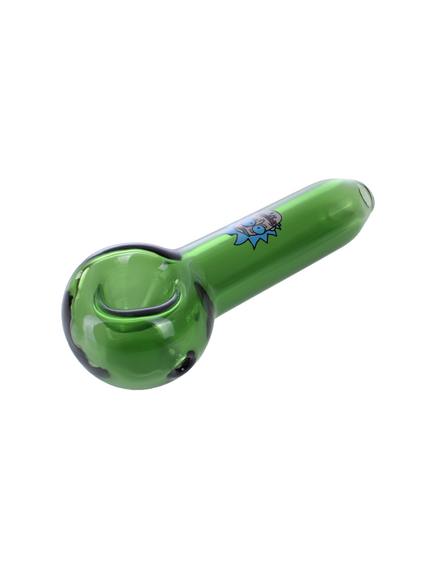 GLASS PIPE GP02 RICK AND MORTY GREEN HIGH RICK