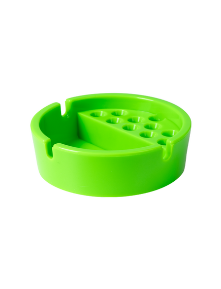 Пепельница Пластиковая NHAS006 С Держателем Для Сигарет GREEN